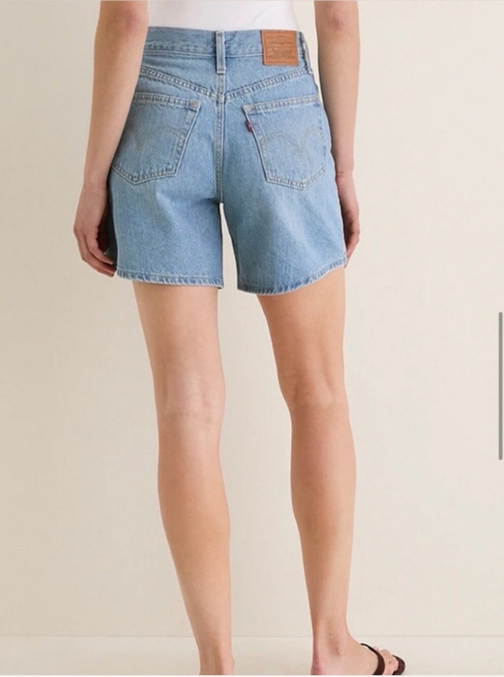 Levi's Premium High Rise Baggy Denim Shorts Size 26 - Picture 2 of 9